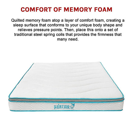 Queen 20cm Hybrid Mattress ‚Äì Memory Foam and Innerspring Support