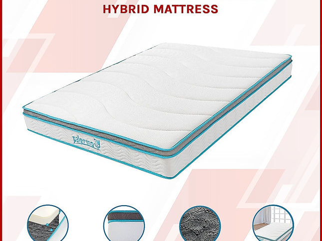 Double 20cm Hybrid Mattress – Memory Foam and Innerspring Support