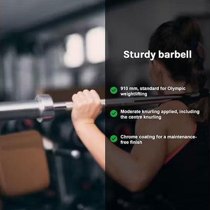 20kg Olympic Barbell 700lb Rated for Powerlifting Home Gym Training