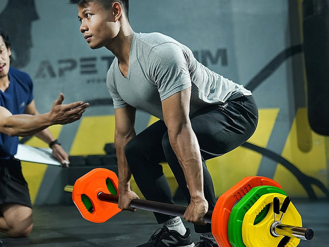 20kg Standard Rubber Coated Barbell Weight Bar for Home Gym