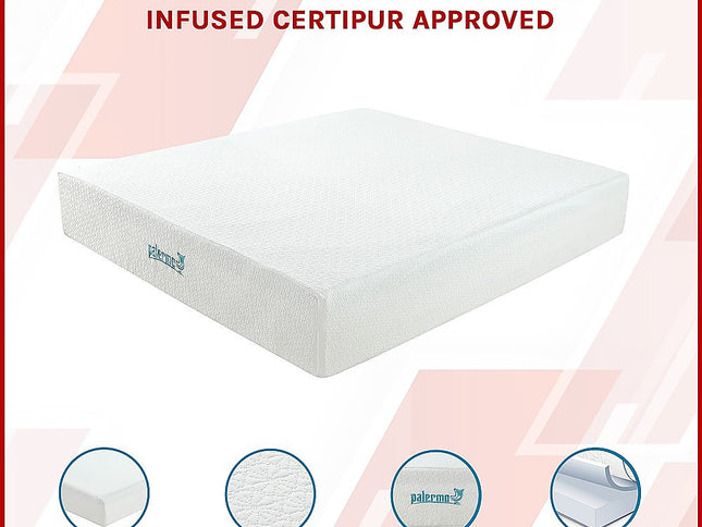 King 30cm Green Tea Memory Foam Mattress – Cooling Comfort with CertiPUR-US® Certified Foam