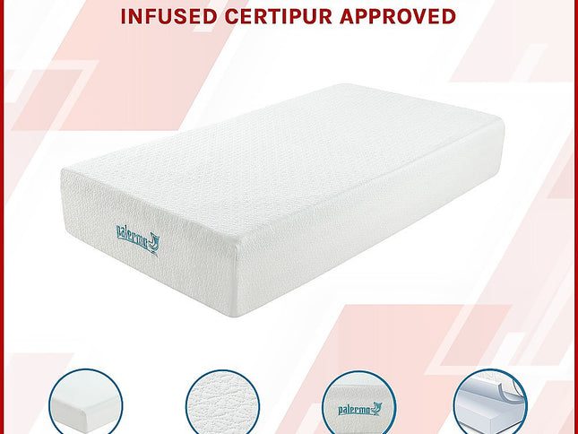 King Single 30cm Green Tea Memory Foam Mattress – Cooling Comfort with CertiPUR-US® Certified Foam