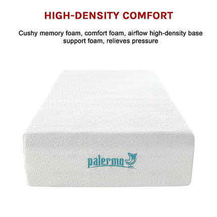 Single 30cm Green Tea Memory Foam Mattress – Cooling Comfort with CertiPUR-US® Certified Foam