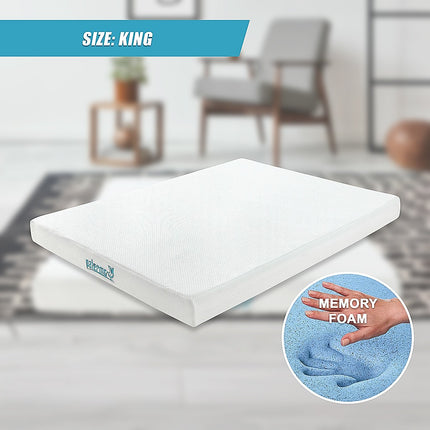 King Green Tea Memory Foam Mattress – Cooling Comfort with CertiPUR-US® Certified Foam