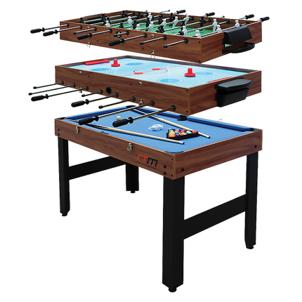 4FT 3-in-1 Games Foosball Soccer Hockey Pool Table