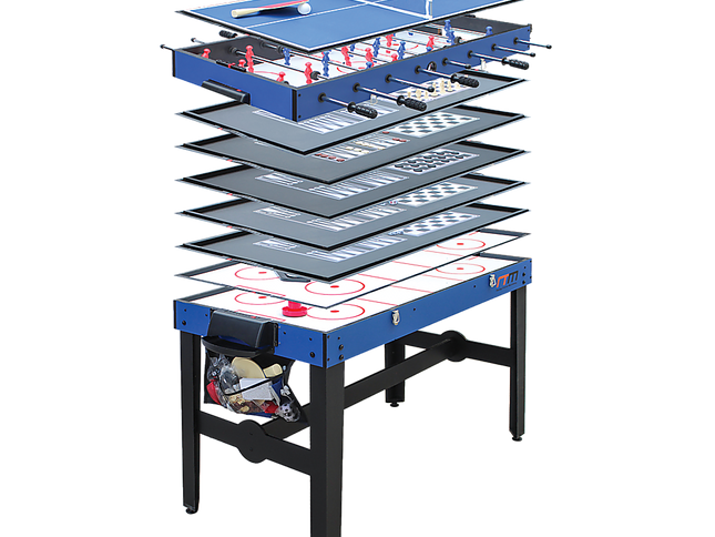 4FT 12-in-1 Combo Games Tables Foosball Soccer Basketball Hockey Pool Table Tennis