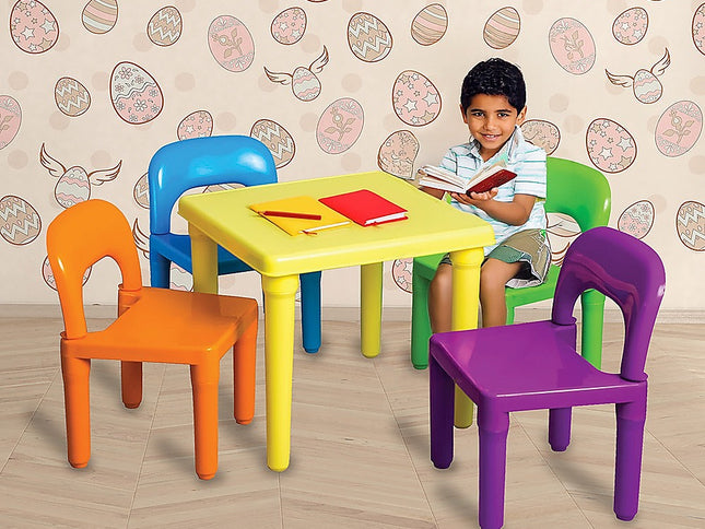 Kids Table and Chairs Play Set Toddler Child Toy Activity Furniture In-Outdoor