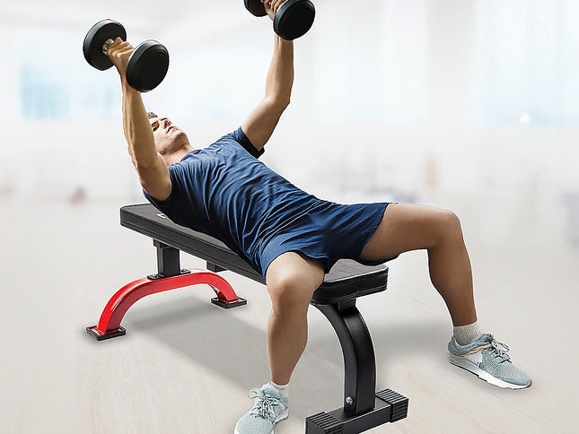 Fitness Flat Bench Weight Press Gym Home Strength Training Exercise