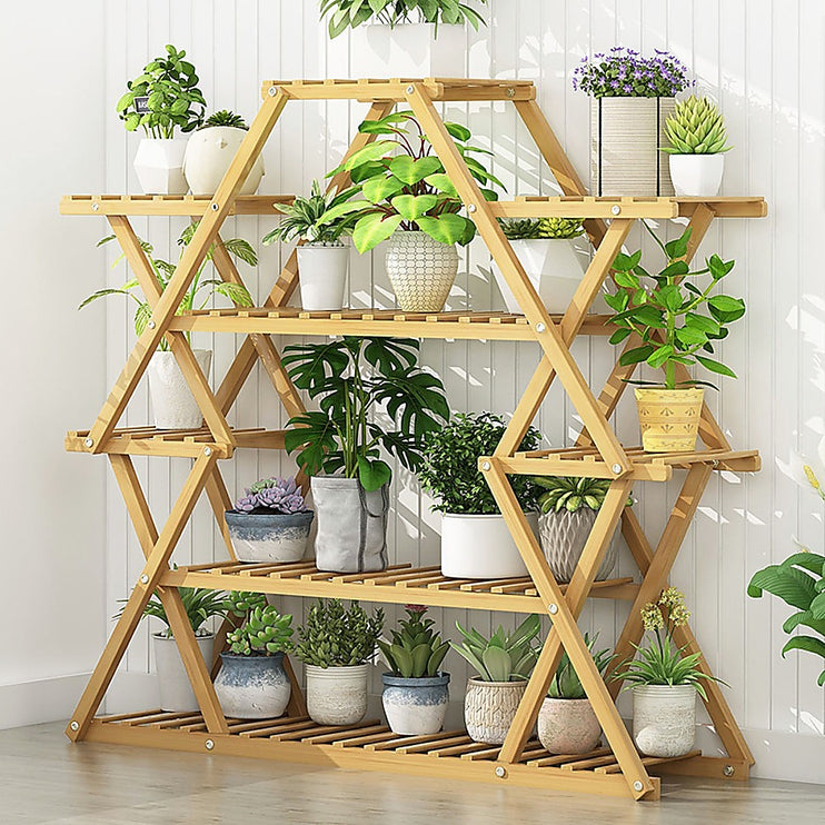 Bamboo Multilayer Flower Plant Bonsai Rack Shelf Stand Porch Lawn Patio