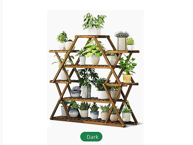 Bamboo Multilayer Flower Plant Bonsai Rack Shelf Stand Porch Lawn Patio