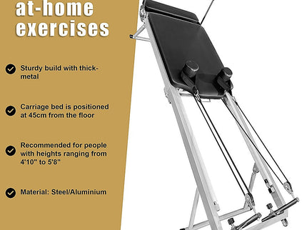 Pilates Reformer Machine Foldable Gym