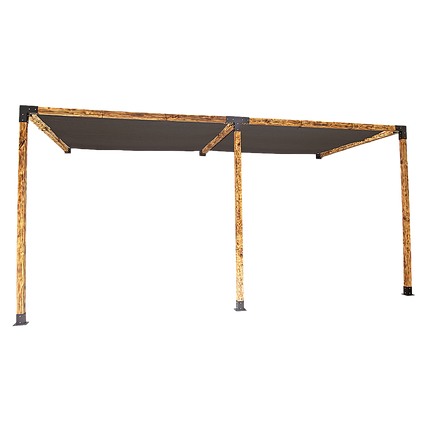 Roof Pergola Gazebo Shed Matte Black Steel Brackets and Black Screens DIY Kits