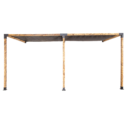 Roof Pergola Gazebo Shed Matte Black Steel Brackets and Black Screens DIY Kits