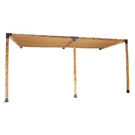 Roof Pergola Gazebo Shed Matte Black Steel Brackets and Coffee Screens DIY Kits