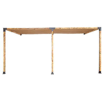 Roof Pergola Gazebo Shed Matte Black Steel Brackets and Coffee Screens DIY Kits