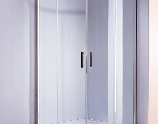 100x100cm Rounded Curved Shower Base in Black