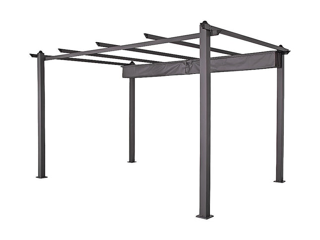 3x4M Aluminium Pergola Marquee with Retractable Roof – Garden Canopy