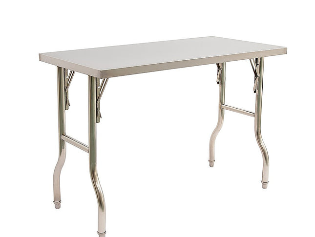 Stainless Steel Kitchen Bench Folding Commercial Prep Work Table 122x61cm