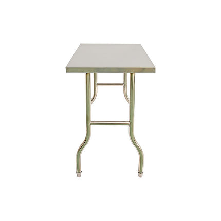 Stainless Steel Kitchen Bench Folding Commercial Prep Work Table 122x61cm