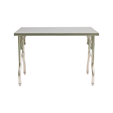 Stainless Steel Kitchen Bench Folding Commercial Prep Work Table 122x61cm