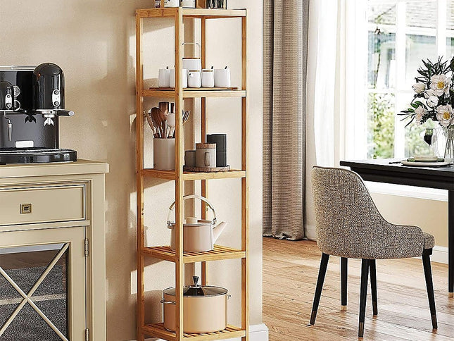 5 Tier Bookshelf Storage Bookcase Shelving Unit for Home Office