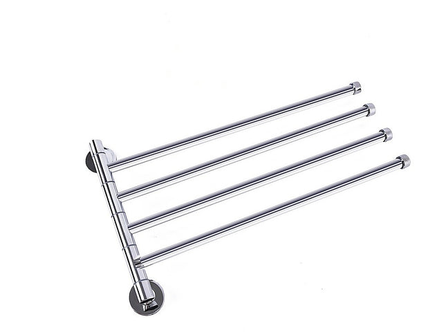 Swivel Towel Rail Chrome Stainless Steel Wall Mounted Bath Rack