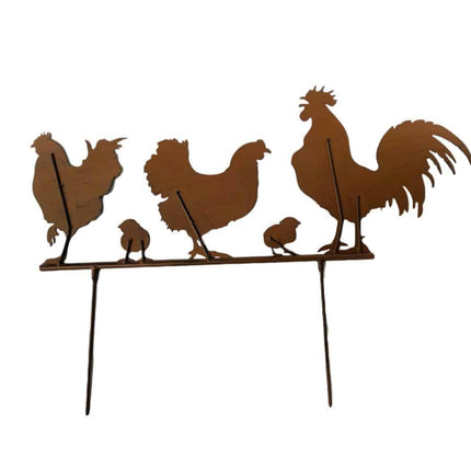 Chook Family Garden Stake 70cm