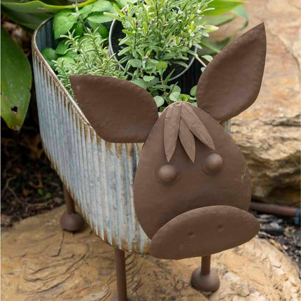 Set 2 Nested Cow Planters 45cm, 40cm