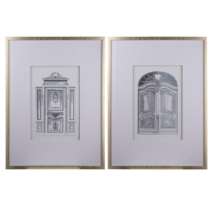 Ornate Doors Fake Pencil Wall Art 90cm