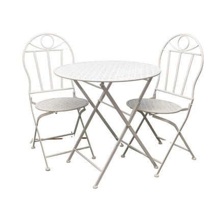 Riviera Round Table + 2 Chairs Set 94cm