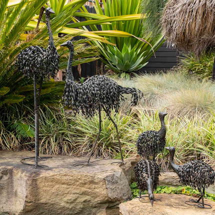 Metal Mrs Emu Garden Statue 55x92cm