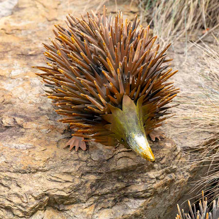 Rust Hedgehog Garden Ornament 36x22cm
