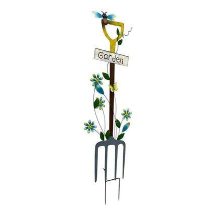 Colour Fork Garden Stake / Wall Decoration 97cm