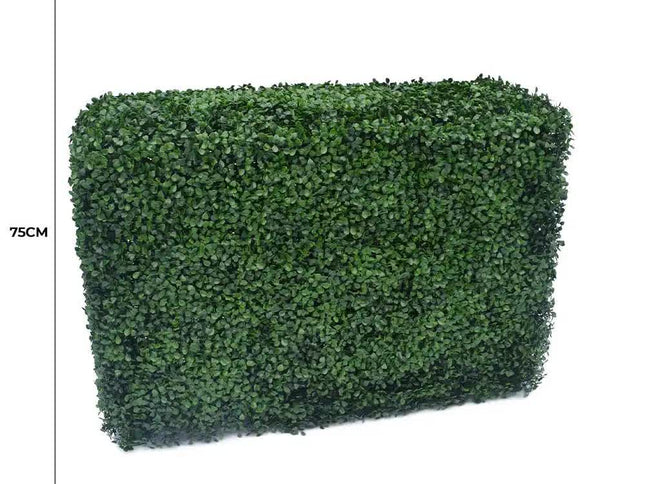 Portable Artificial Boxwood Hedge UV Resistant 75cm High 100cm Long