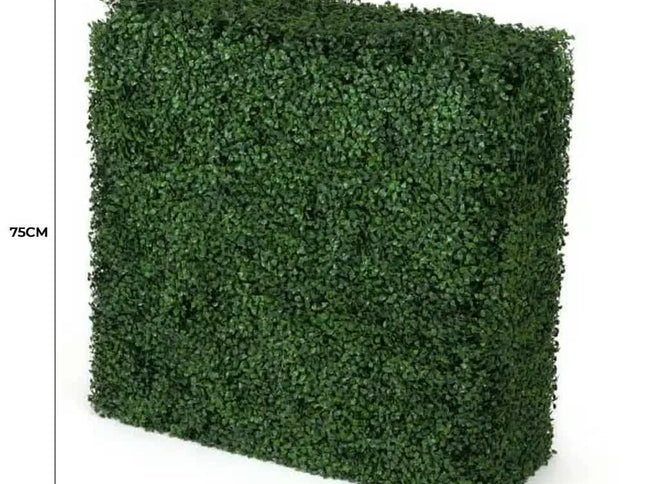 Portable Artificial Boxwood Hedge UV Resistant 75CM x 75cm