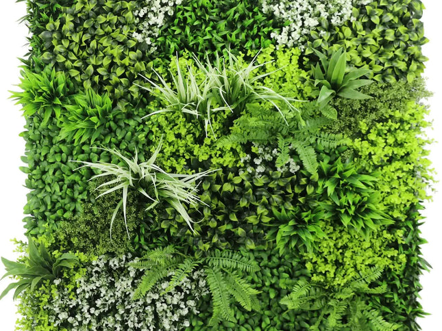 Forest Floor Artificial Vertical Garden / Green Wall Panel 1m x 1m UV Resistant