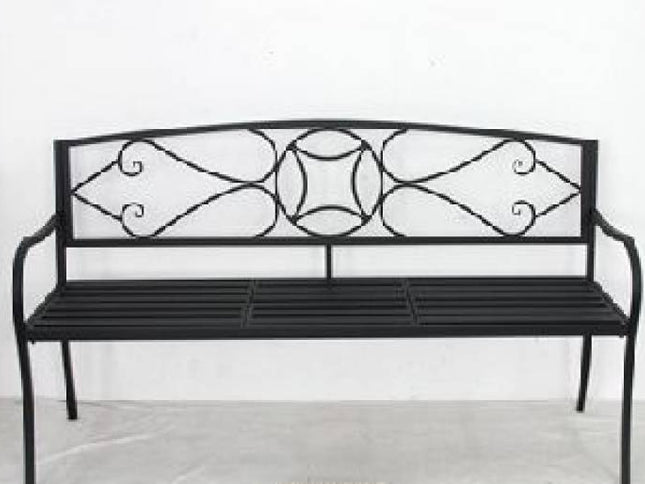Otis Metal Garden Bench 150x87cm