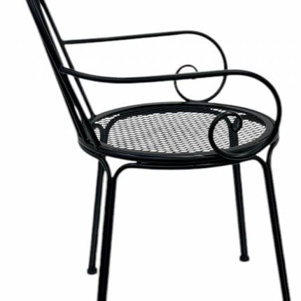 Set 2 Outdoor Vintage Chair w Arms 88cm