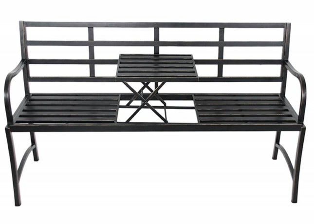 Lucinda Garden 3 Seat Bench & Pop Up Table 150cm