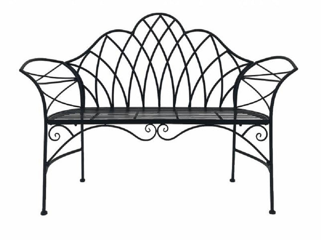Garden Metal Bench 105cm