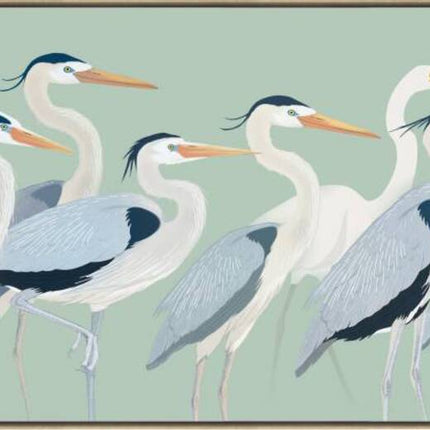 Flock of Birds Framed Canvas 120cm