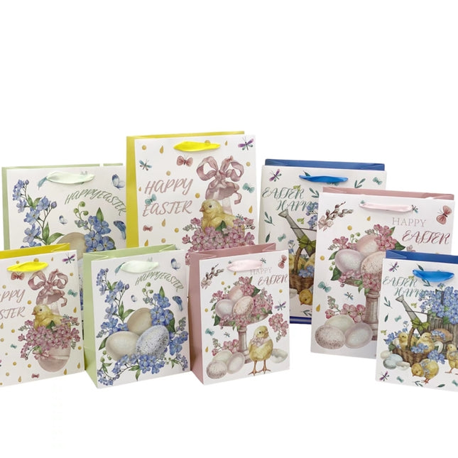 bulk 24 Xlarge Easter Garden Hunt Gift Bag Assort Present 42cm