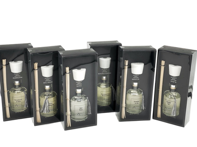 bulk 12 300ml Fragrant Oil Diffuser With Ceramic Cap Assorted Frag