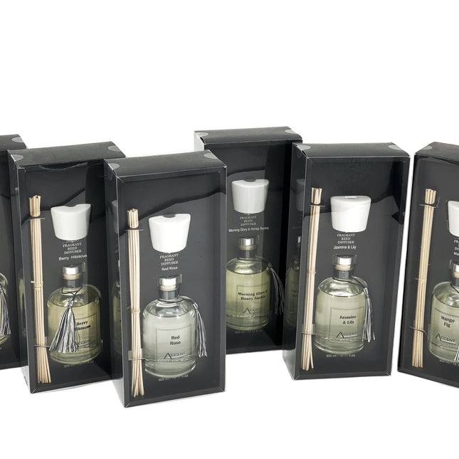 bulk 12 300ml Fragrant Oil Diffuser With Ceramic Cap Assorted Frag