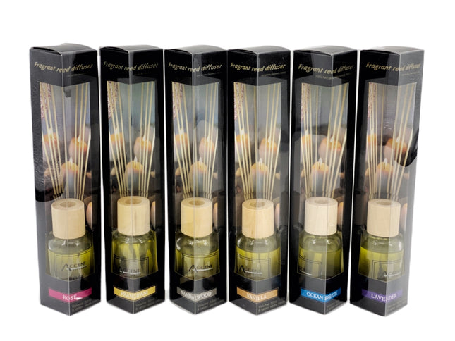 bulk 48 50Ml Fragrant Oil Diffuser 8 Rattan Sticks Assortedfragrance