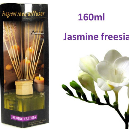 bulk 12 Fragrant Oil Diffuser Jasmine Freesia 160ml 12 Rattan Sticks