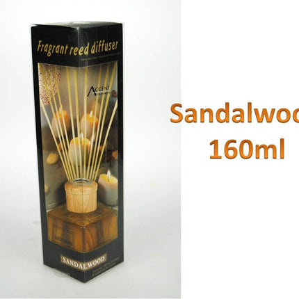bulk 12 Fragrant Oil Diffuser Sandalwood 160Ml 12 Rattan Sticks