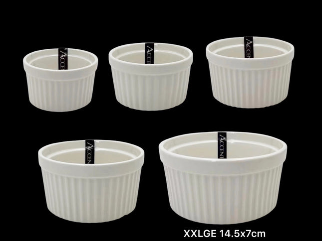 bulk 24 Xxlarge New Bone China Ramekln 14x7cm