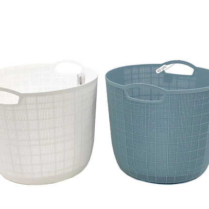 bulk 8 Round Basket w Handle Assort 40cm