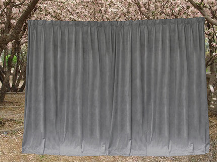 Large Thick Velvet Blockout Curtains 550x 230cm PINCH PLEAT 2 panel+Hooks Grey